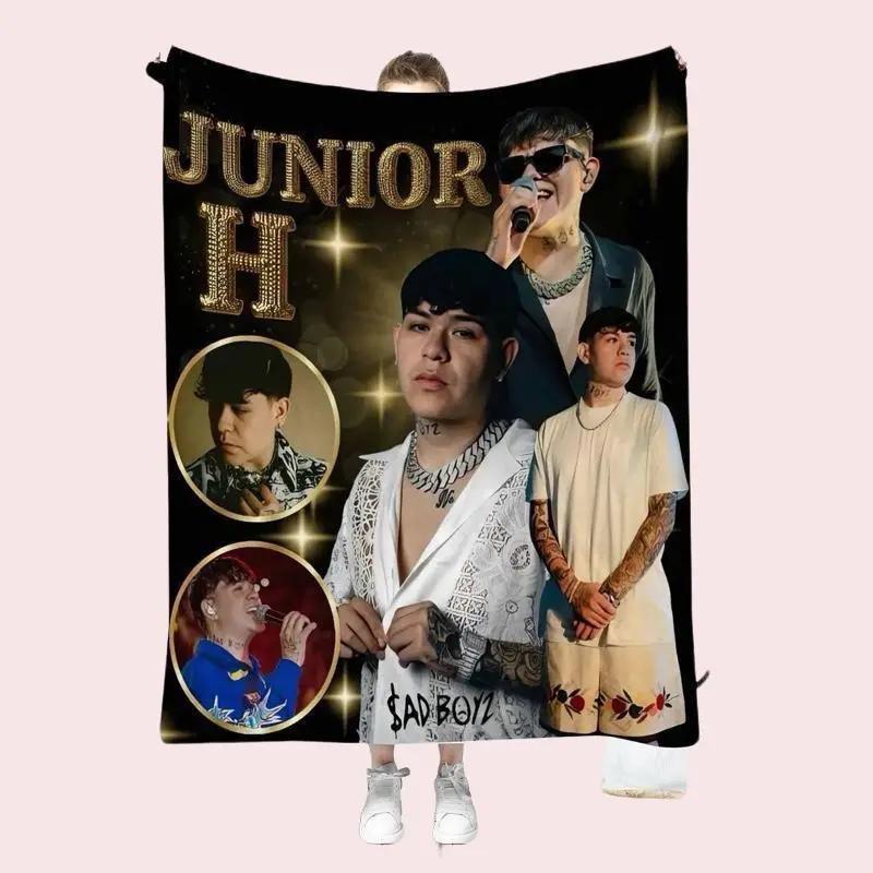 Junior H gold soft Blanket Cobija Decorativa Juvenil – Estilo Urbano con Diseño Musical Moderno unisex