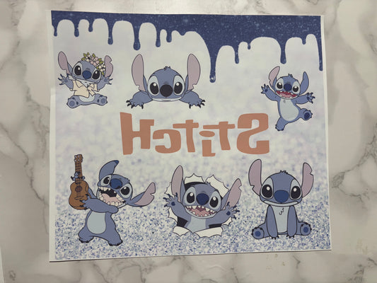 Stitch character sublimation 20oz Print