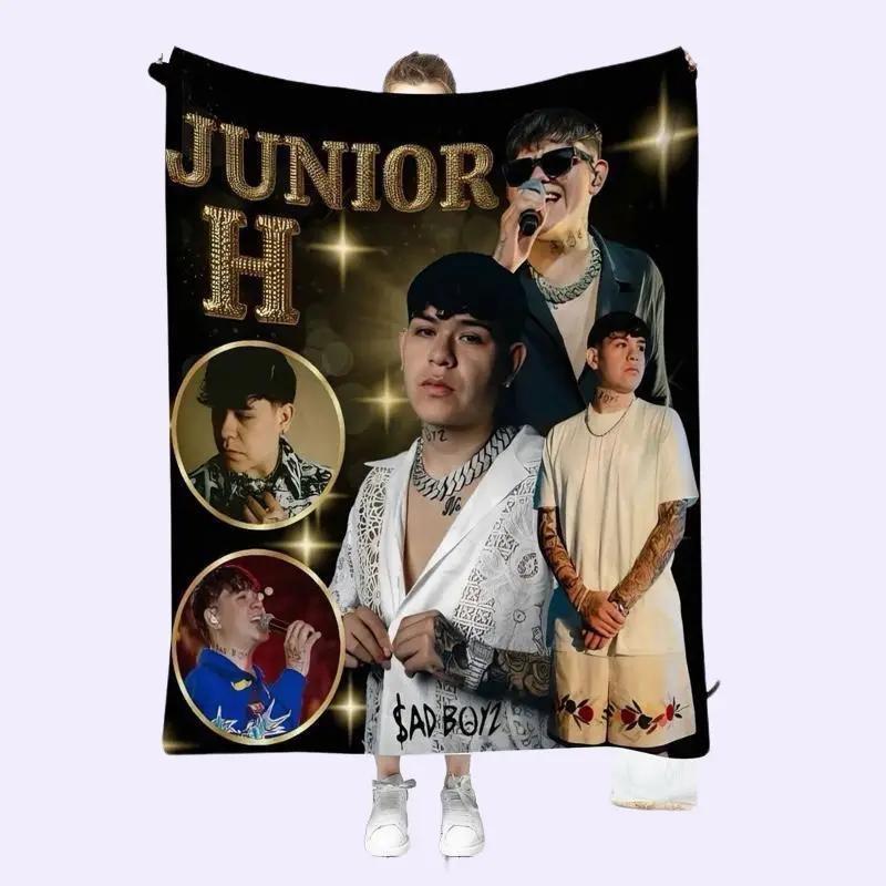 Junior H gold soft Blanket Cobija Decorativa Juvenil – Estilo Urbano con Diseño Musical Moderno unisex