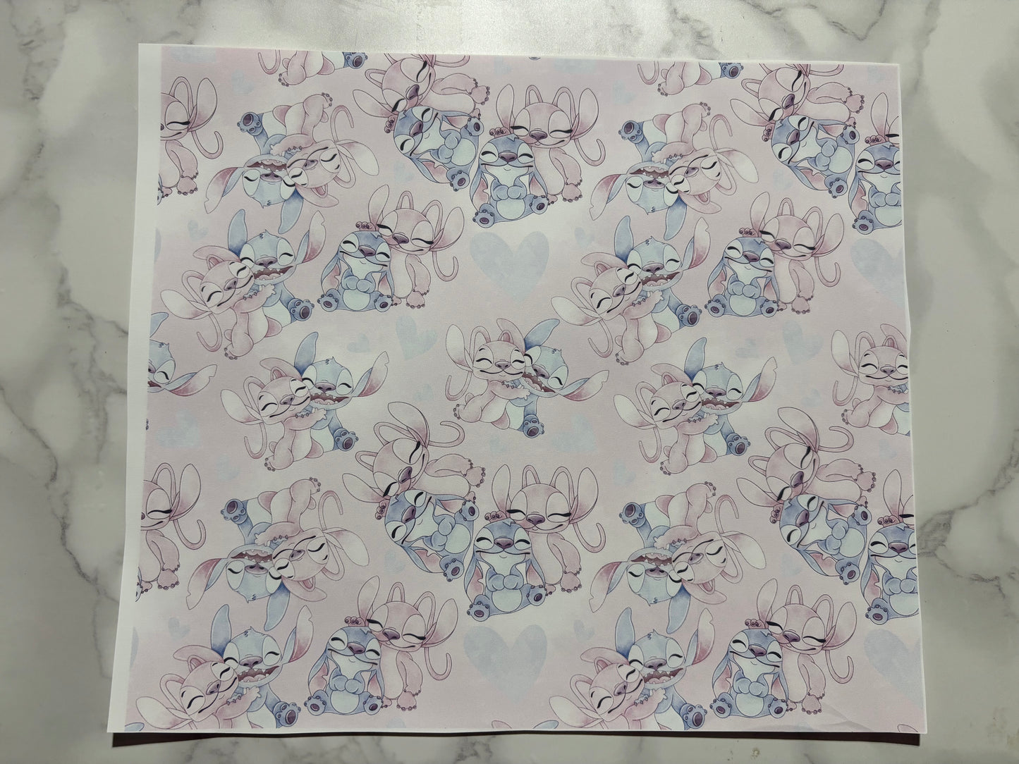 Stitch and Angel hearts sublimation 20oz Print