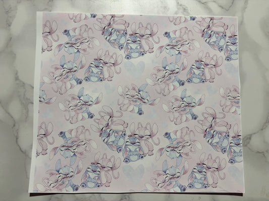 Stitch and Angel hearts sublimation 20oz Print