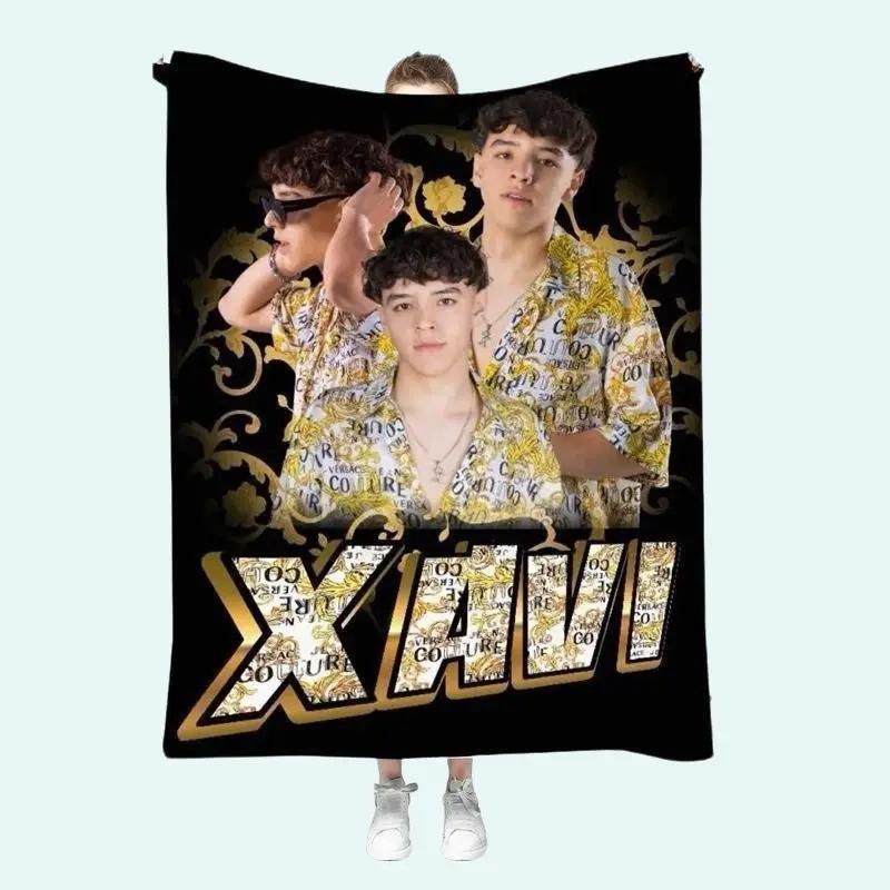 Xavi Urban Style Blanket for Teens Cobija Juvenil 50in x 60in Ultra Soft Polar Microfiber Modern Bedroom Accessory Gift for Trendy Teens