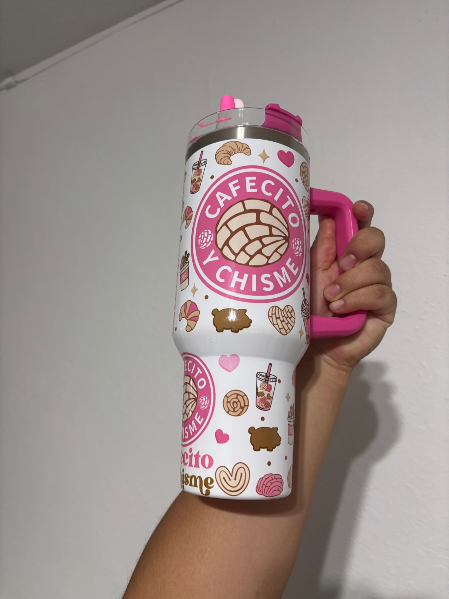 Cafecito y Chisme 40oz STANLEY Dupe Tumbler