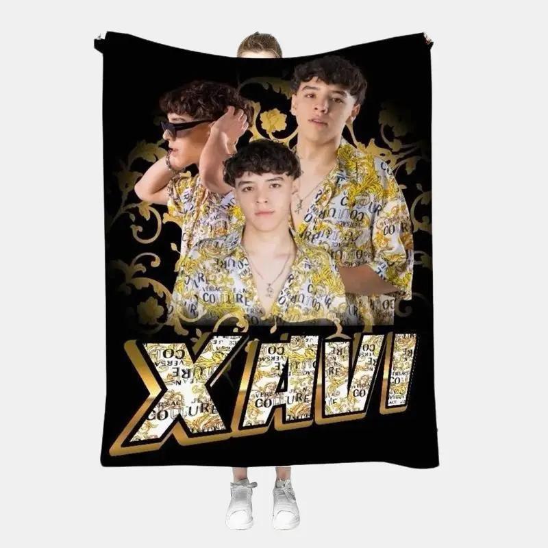 Xavi Urban Style Blanket for Teens Cobija Juvenil 50in x 60in Ultra Soft Polar Microfiber Modern Bedroom Accessory Gift for Trendy Teens