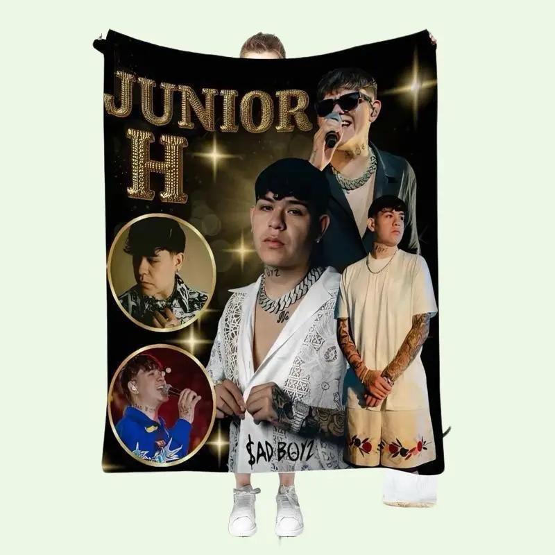 Junior H gold soft Blanket Cobija Decorativa Juvenil – Estilo Urbano con Diseño Musical Moderno unisex
