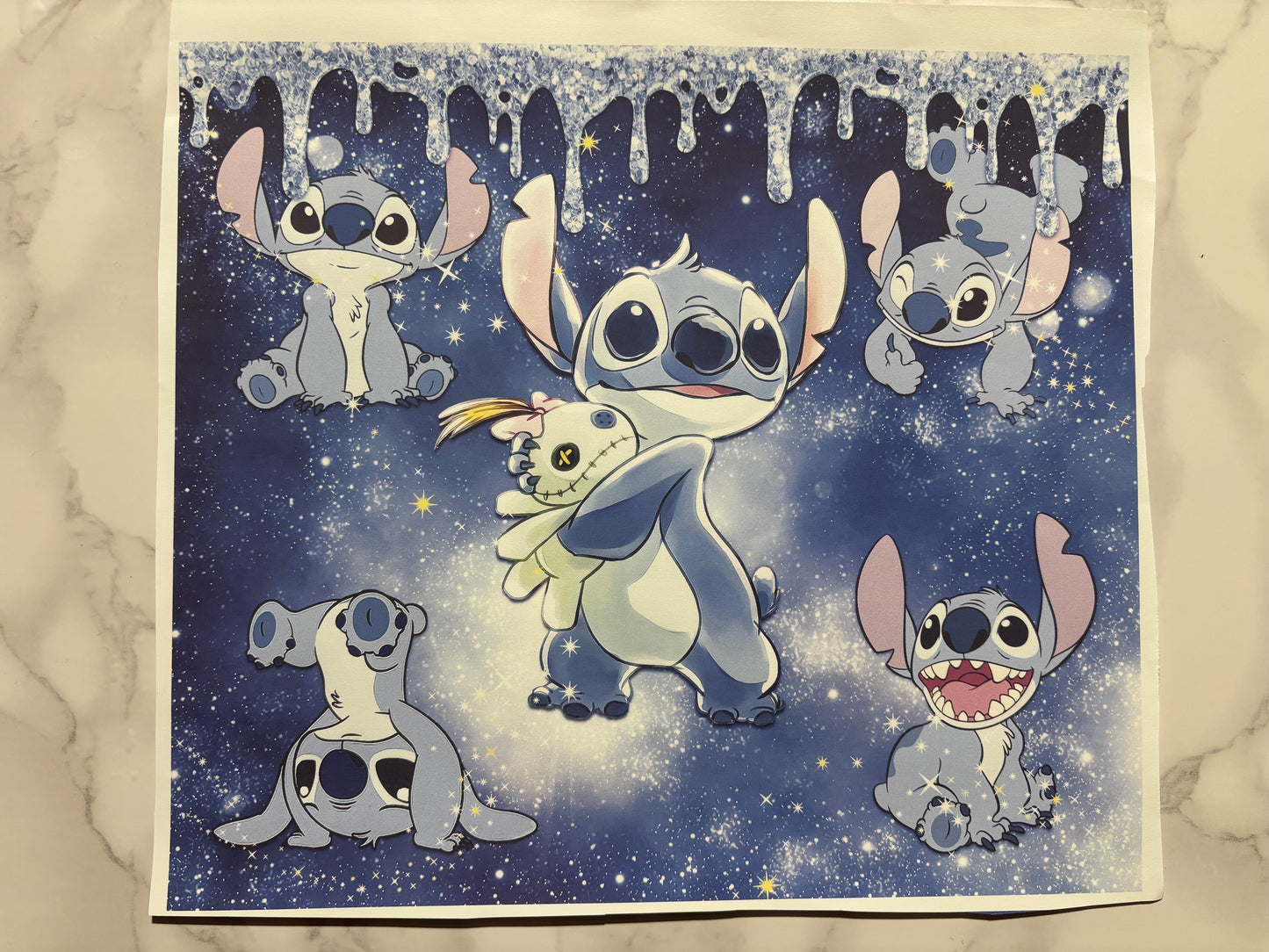 Stitch blue sublimation 20oz Print