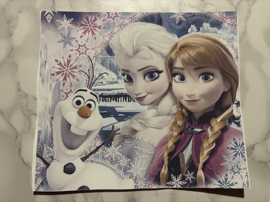 Frozen sublimation 20oz Print Anna and Elsa