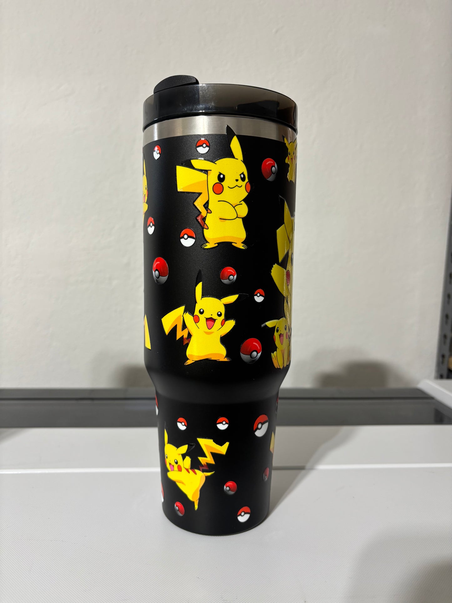 POKEMON Pikachu 40oz Tumbler (STANLEY Dupe)