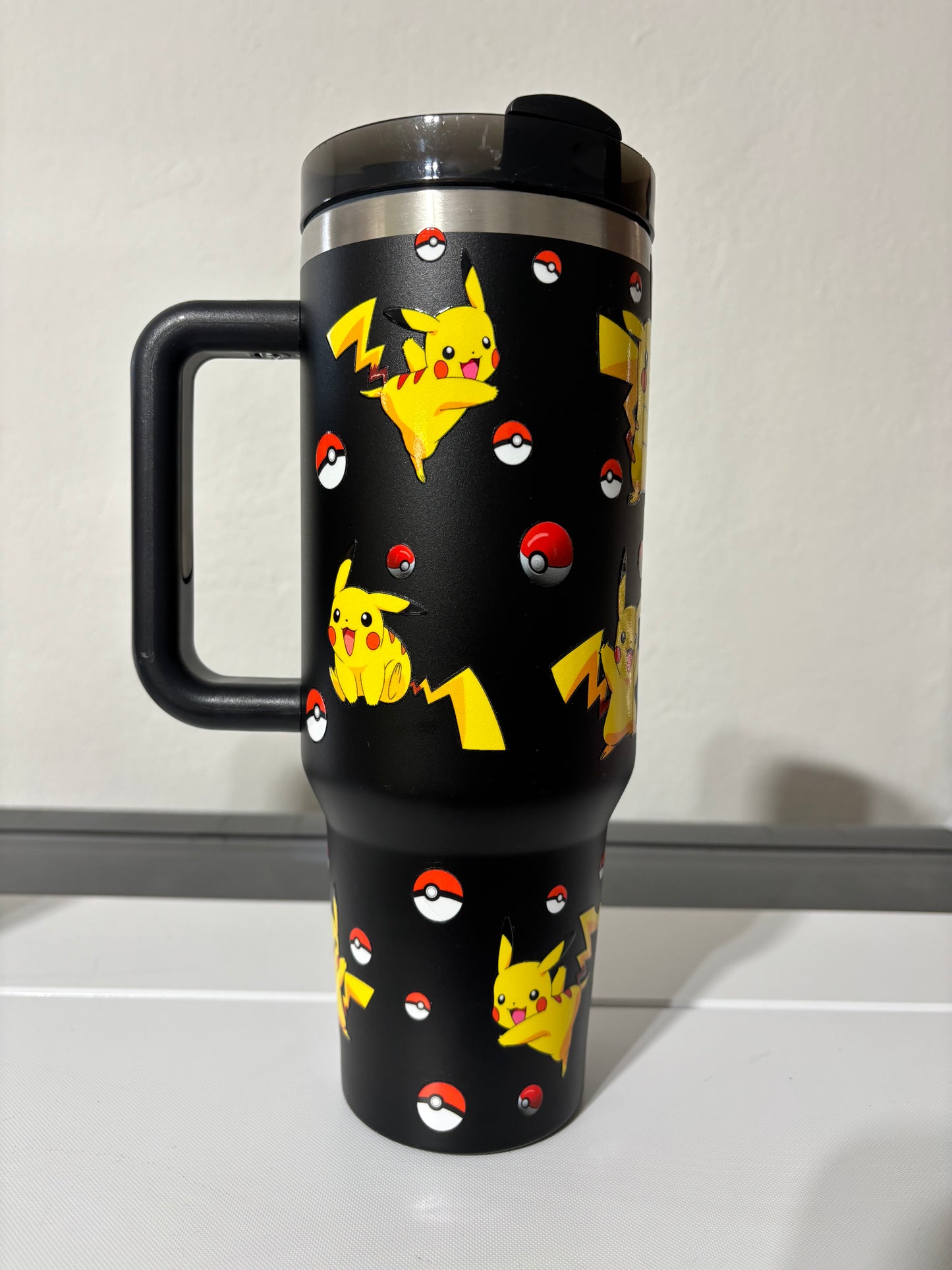 POKEMON Pikachu 40oz Tumbler (STANLEY Dupe)