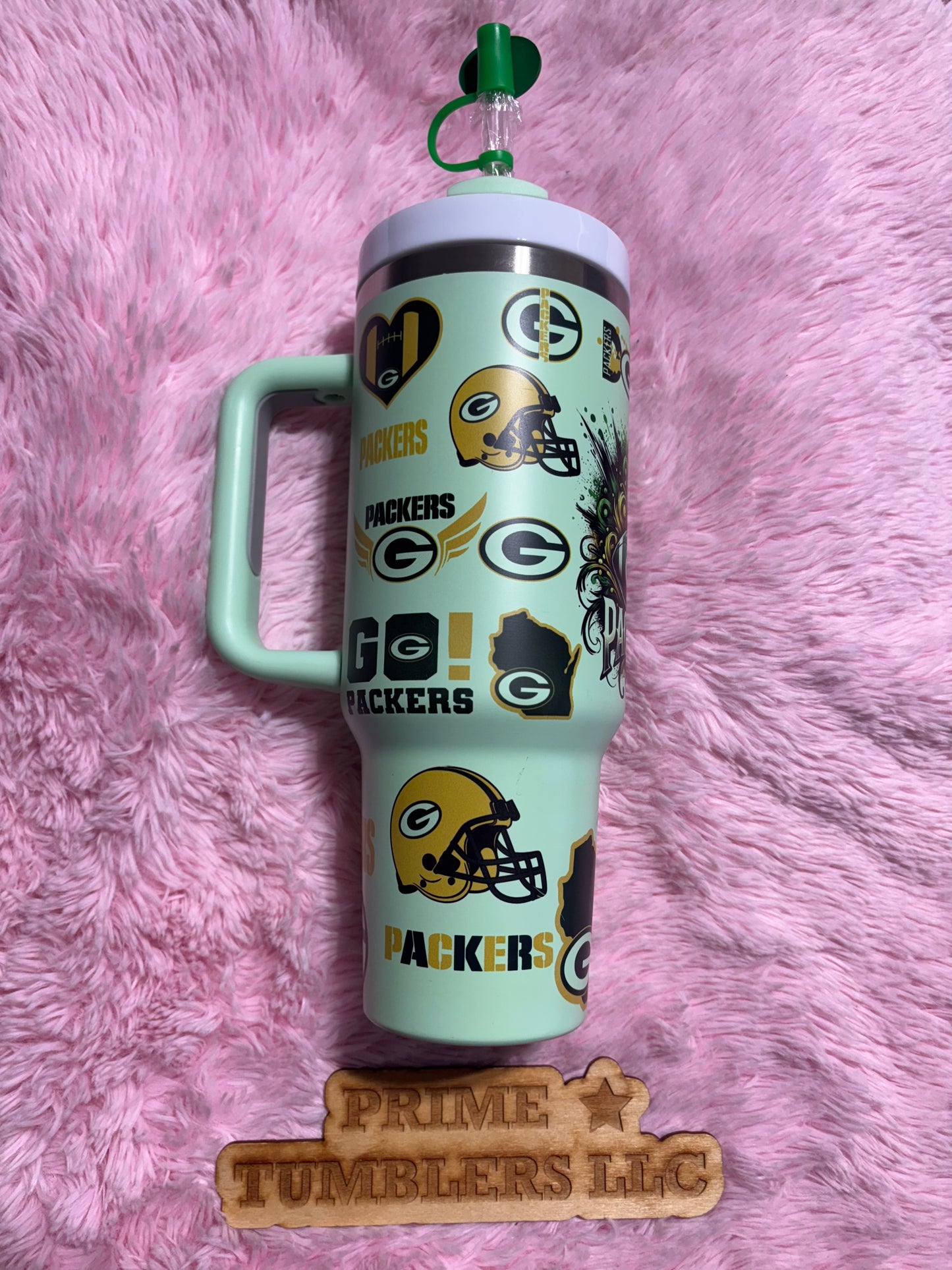 Green Bay Packers Football team 40oz Stainless Steel Tumbler | Stanley Dupe NFL