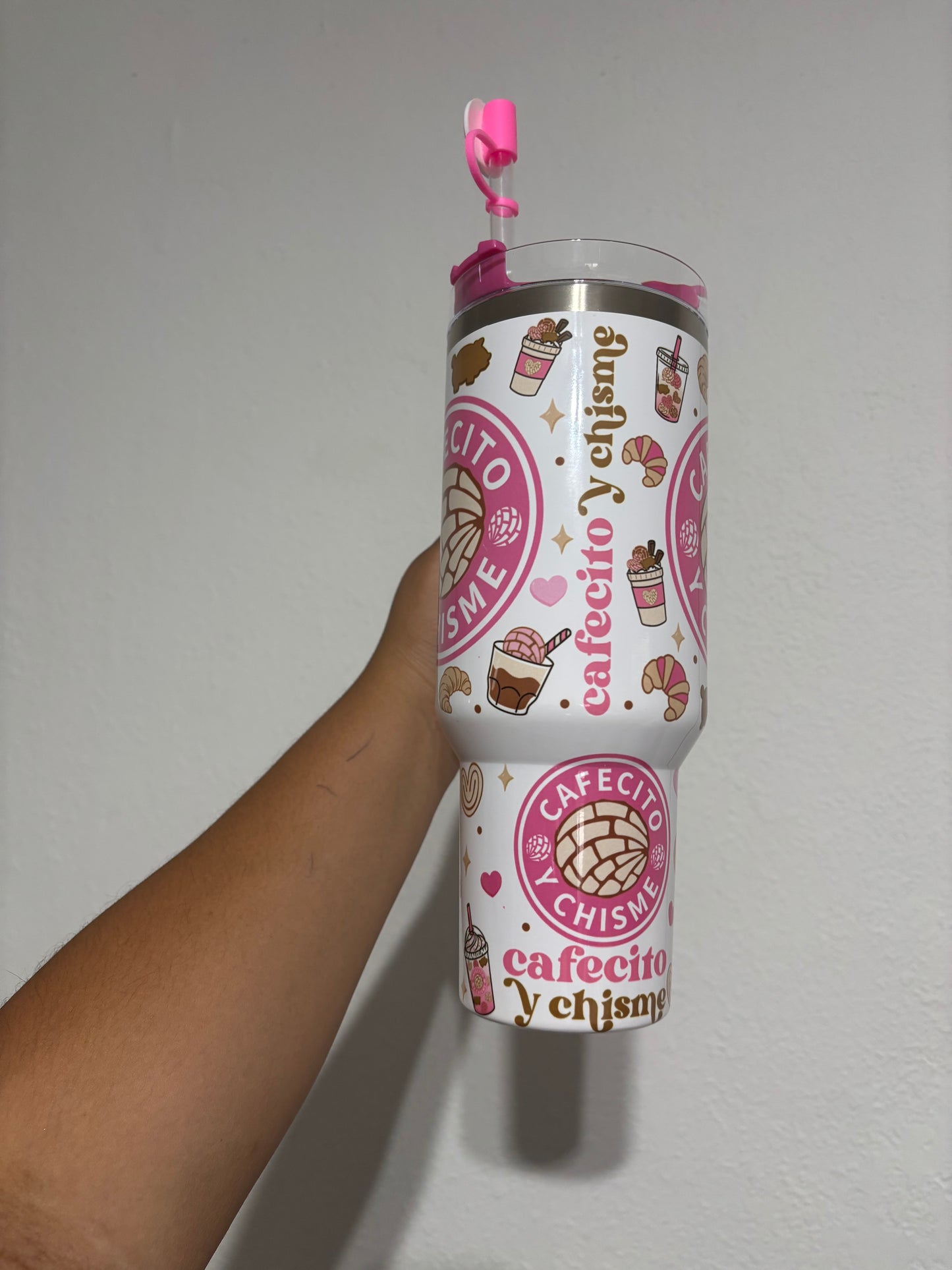 Cafecito y Chisme 40oz STANLEY Dupe Tumbler