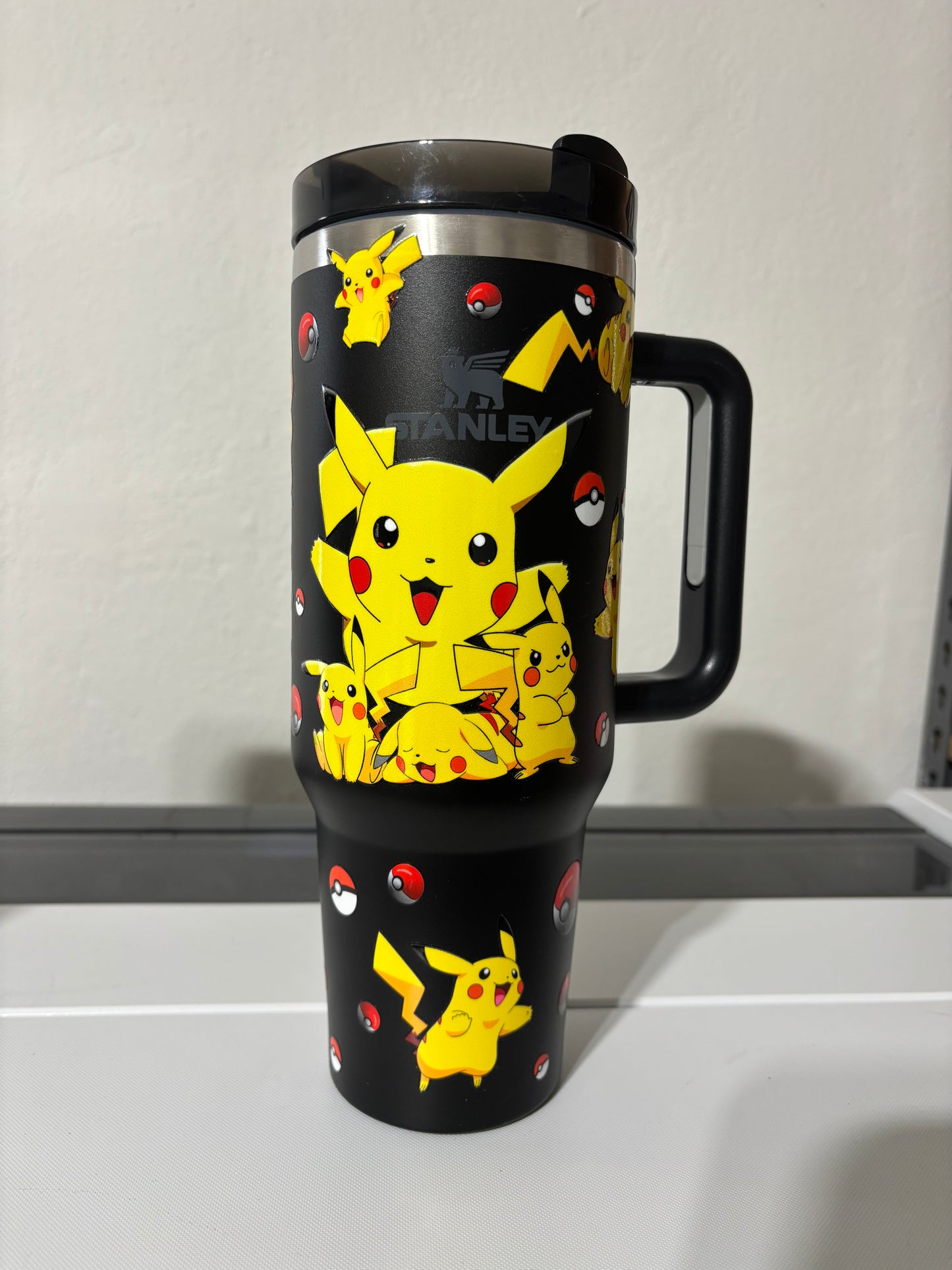 POKEMON Pikachu 40oz Tumbler (STANLEY Dupe)