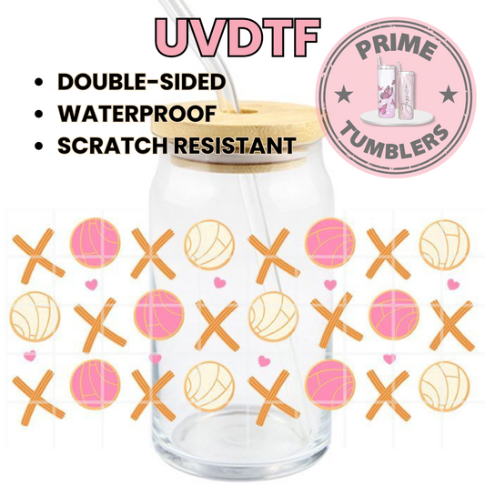 Churros y Conchas 16oz UVDTF cup wrap, ready to apply STICKERS