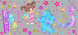 Disney Monsters Inc movie 16oz UVDTF cup wrap, ready to apply STICKERS Decals Sulley, Mike Wazowski, Boo, and Randall Boggs