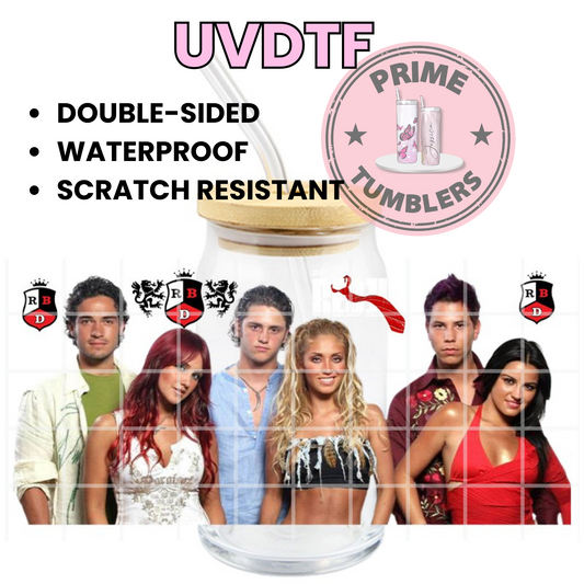 Rebelde RBD   16oz UVDTF cup wrap, ready to apply