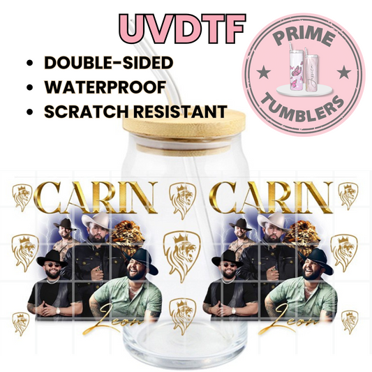 CARIN LEON 16oz UVDTF cup wrap, ready to apply STICKERS