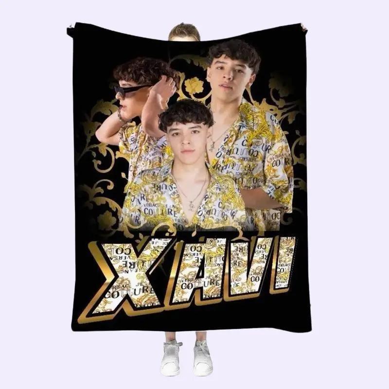 Xavi Urban Style Blanket for Teens Cobija Juvenil 50in x 60in Ultra Soft Polar Microfiber Modern Bedroom Accessory Gift for Trendy Teens