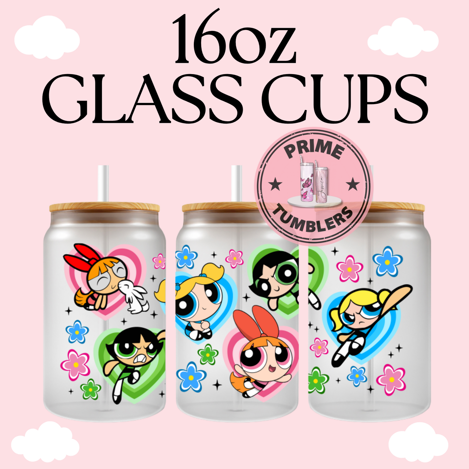 16oz GLASS CUPS