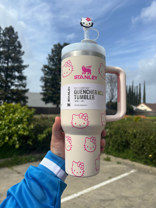 HELLO KITTY cream 40oz Tumbler STANLEY cup HK