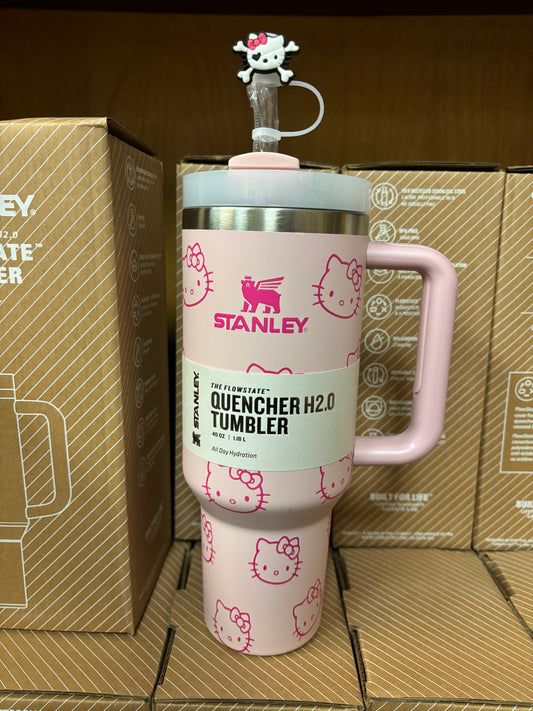 HELLO KITTY pink matte 40oz Tumbler STANLEY cup HK