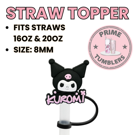 Kuromi Regular size 8MM Straw Topper