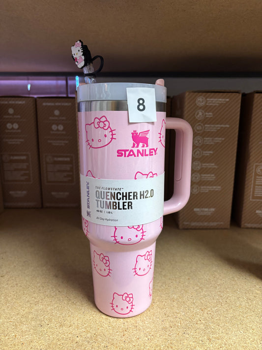 HELLO KITTY pink Shimmer glossy 40oz Tumbler STANLEY cup HK