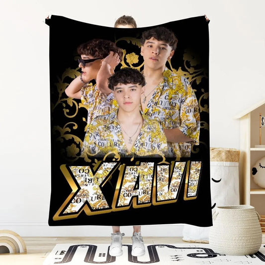 Xavi black soft Blanket