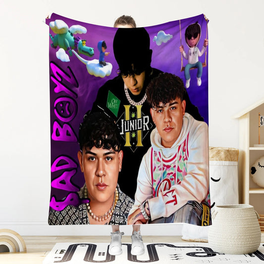 Junior H sad Boys purple soft Blanket